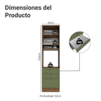Mueble de Cocina para Hornos Vik 60 cm Marrón/Verde