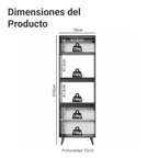 Mueble de Cocina para Hornos Reims 70 cm Negro