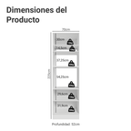 Mueble de Cocina para Hornos Vik 70 cm Blanco/Verde