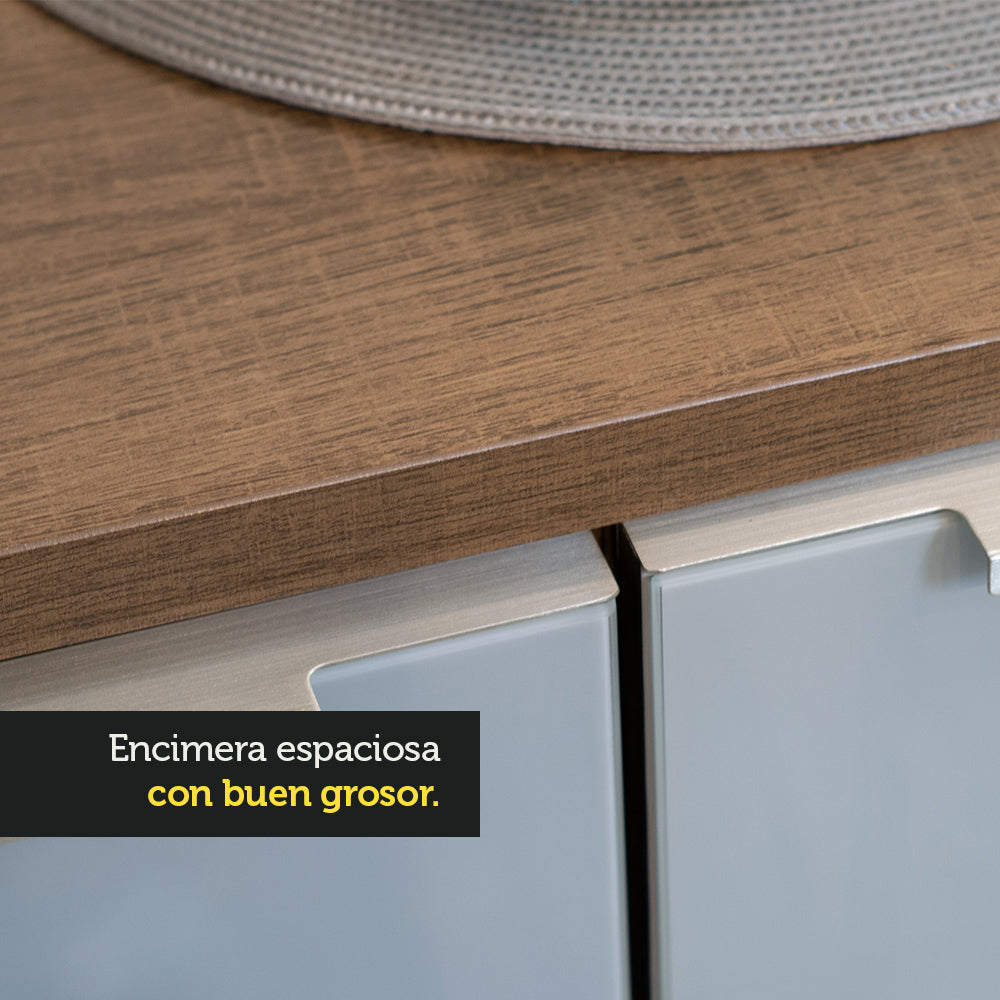 Mesón para Mueble de Cocina 120 cm Marrón Madesa