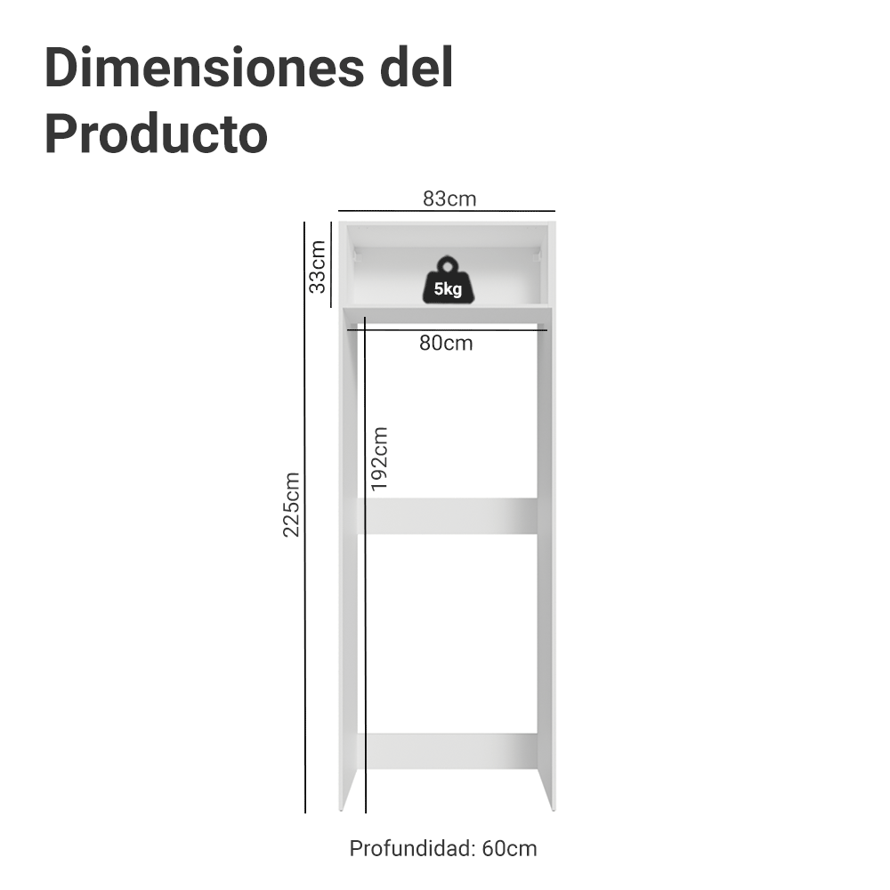 Mueble de Cocina para Nevera Vik 1 Puerta Abatible Blanco/Verde