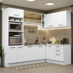 Cocina Integral de Esquina Agata 4.00 m Blanco 01