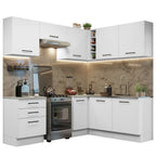 Cocina Integral de Esquina Agata 4.00 m Blanco 02
