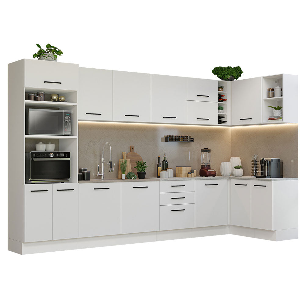 Cocina Integral de Esquina Agata 5.00 m Blanco 01