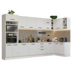 Cocina Integral de Esquina Agata 5.00 m Blanco 01