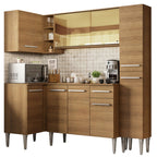 Cocina Integral de Esquina Emilly River 2.60 m Marrón