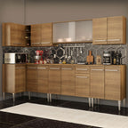 Cocina Integral de Esquina Emilly Jazz 3.60 m Marrón