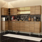 Cocina Integral de Esquina Emilly Mega 3.60 m Marrón