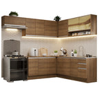 Cocina Integral de Esquina Glamy 4.70 m Marrón 01