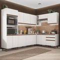 Cocina Integral de Esquina Reims 4.60 m con Encimera Blanco 01