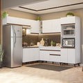 Cocina Integral de Esquina Reims 4.70 m con Encimera Blanco 01
