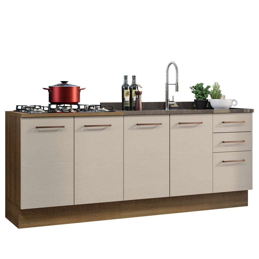 Kit 2 Muebles de Cocina Bajo Agata 2.00 Metros