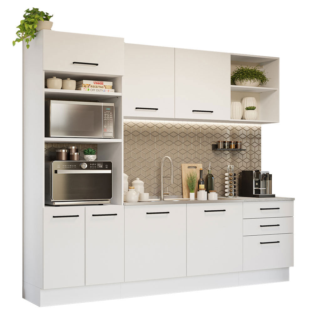 Cocina Integral Agata 2.50 m Blanco 01