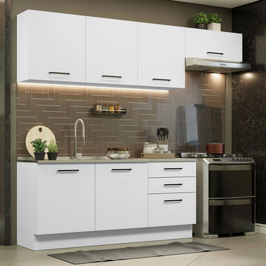 Cocina Integral Agata 2.60 m Blanco 02