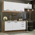 Cocina Integral Agata 2.60 m Marrón/Blanco 02