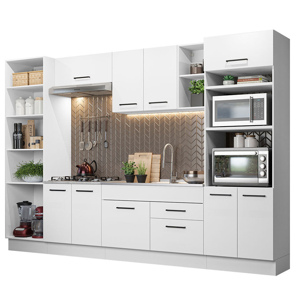 Cocina Integral Agata 3.30 Metros Blanco 02