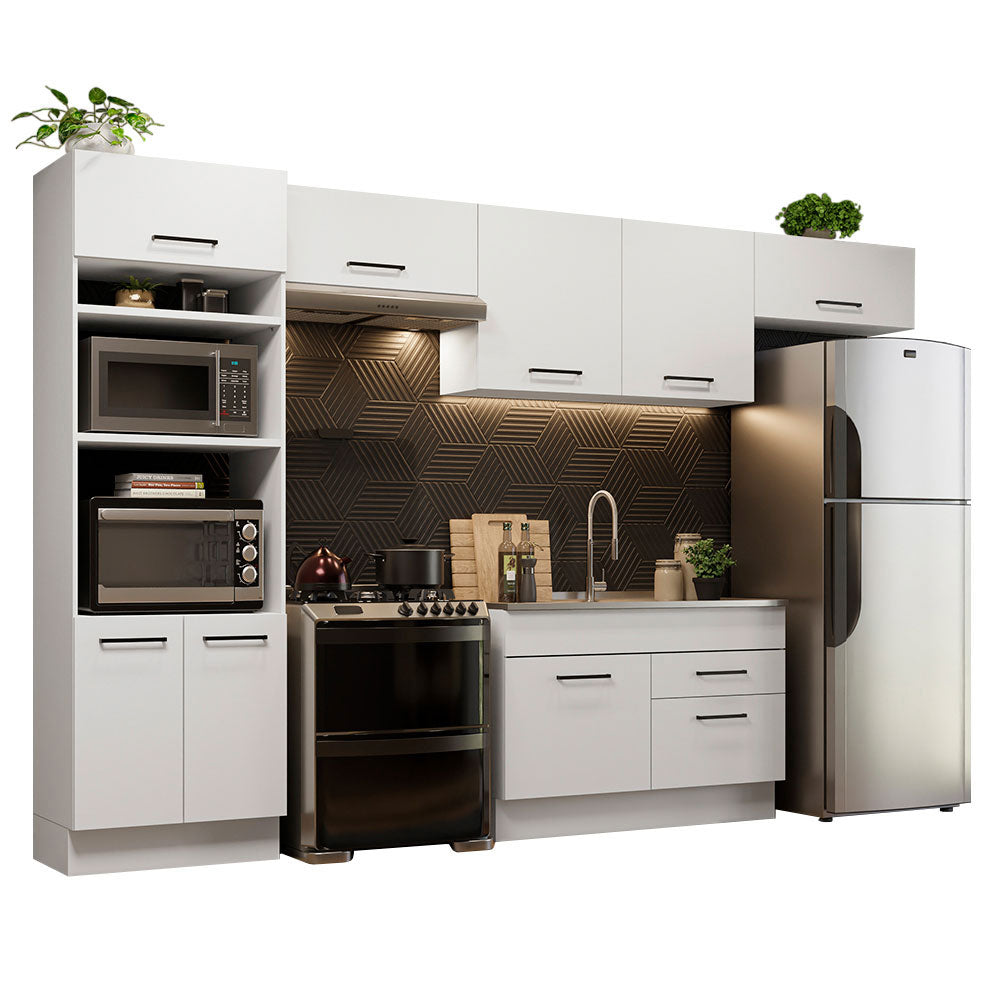 Cocina Integral Agata 3.50 Metros Blanco 01