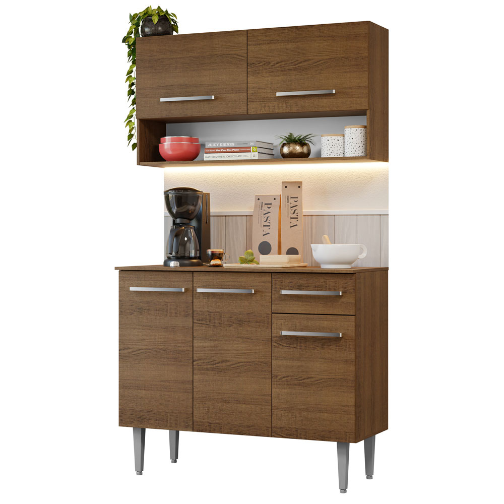 Cocina Integral Compacta Emilly 1.05 m Marrón 03