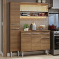 Cocina Integral Emilly 1.40 Metros Marrón 09