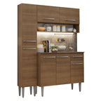 Cocina Integral Emilly 1.40 Metros Marrón 12