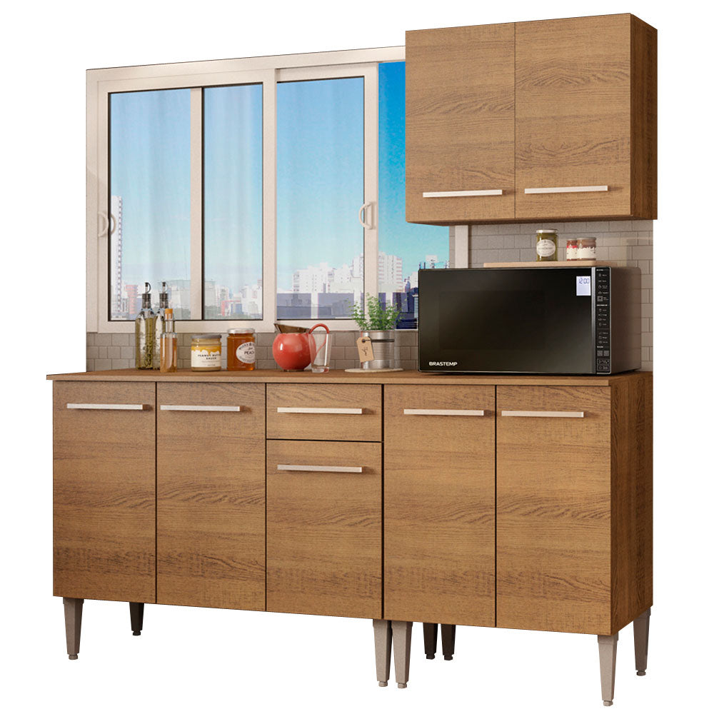 Cocina Integral Emilly Free 1.70 Metros Marrón 01