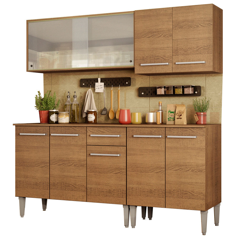 Cocina Integral Emilly Box 1.70 Metros Marrón 03
