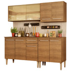 Cocina Integral Emilly Drive 1.70 Metros Marrón 04