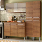 Cocina Integral Emilly Fly 1.70 Metros Marrón 05