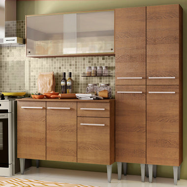 Cocina Integral Emilly Fly 1.70 Metros Marrón 05