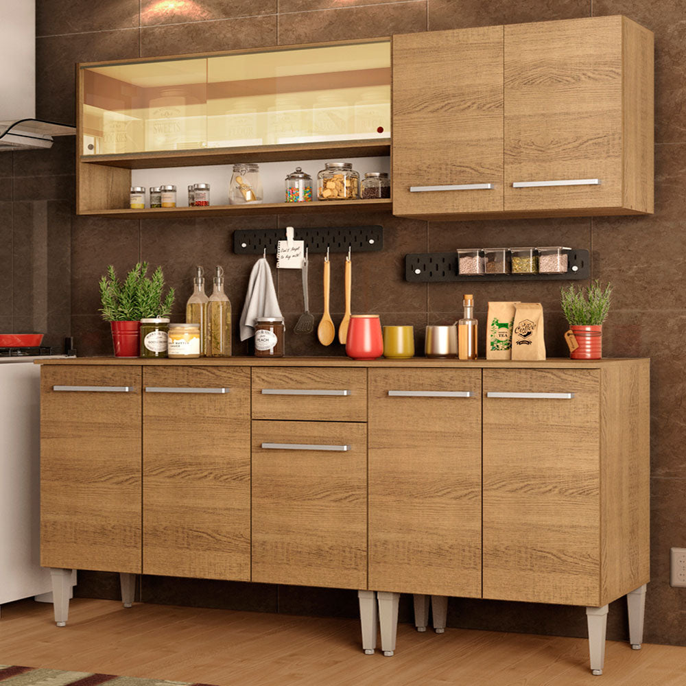 Cocina Integral Emilly Dance 1.70 Metros Marrón 07