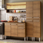 Cocina Integral Emilly Winter 1.70 Metros Marrón 08