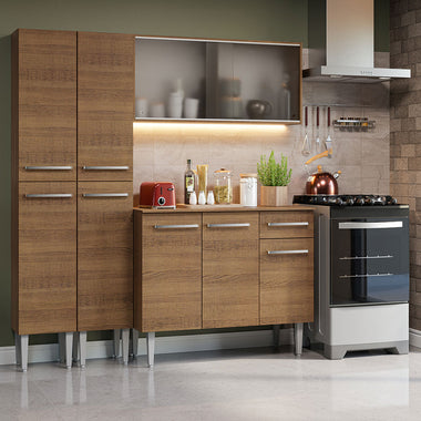 Cocina Integral Emilly 1.70 Metros Marrón 10