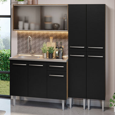Cocina Integral Emilly 1.70 m con Mesón de Acero 11