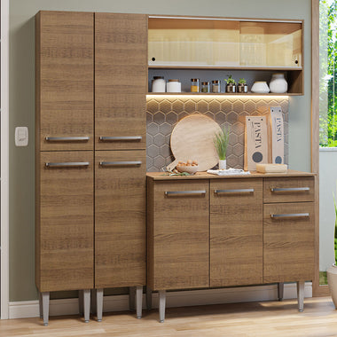 Cocina Integral Emilly 1.70 Metros Marrón 13