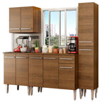 Cocina Integral Emilly Sing 2.00 Metros Marrón
