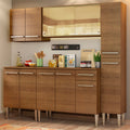 Cocina Integral Emilly West 2.00 Metros Marrón