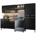 Cocina Integral Emilly Pop 2.30 Metros con Mesón de MDP