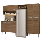 Cocina Integral Emilly 2.30 Metros Marrón 17