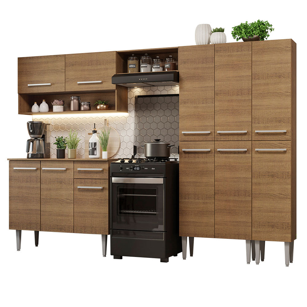 Cocina Integral Emilly 2.60 Metros Marrón 02