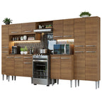 Cocina Integral Emilly 325 cm 02 Marrón Madesa