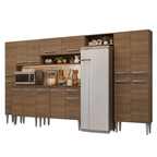 Cocina Integral Emilly 3.25 Metros Marrón 07