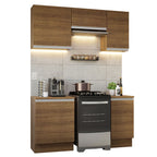 Cocina Integral Glamy 1.60 Metros Marrón 07