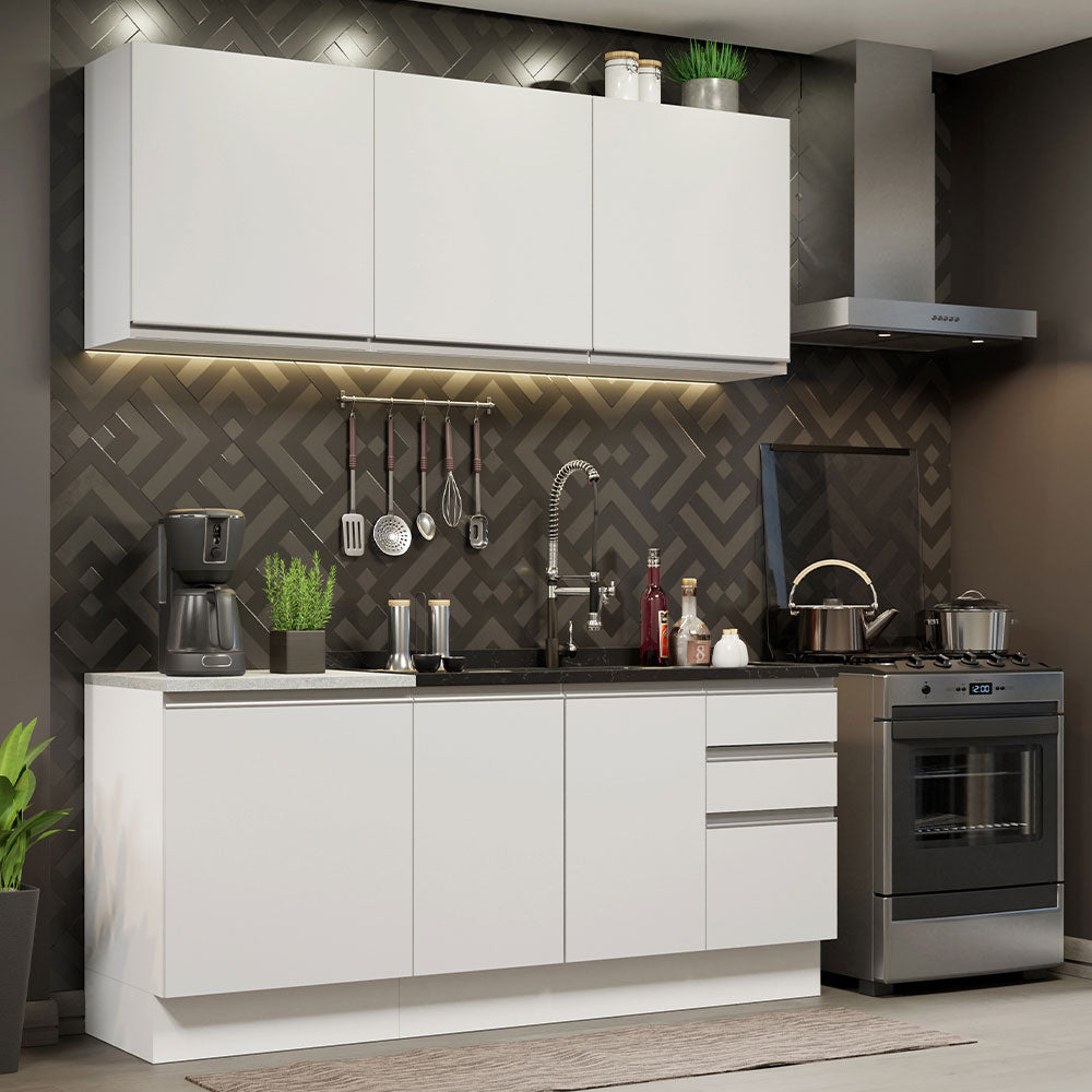 Cocina Integral Glamy 1.80 Metros Blanco 05