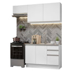 Cocina Integral Glamy 1.80 Metros Blanco 09