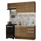 Cocina Integral Glamy 1.80 Metros Marrón 09