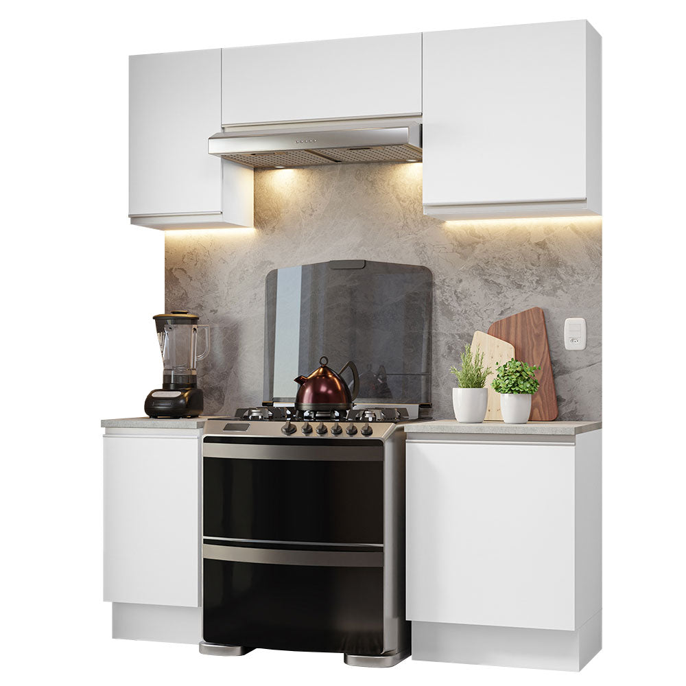 Cocina Integral Glamy 1.80 Metros Blanco 12