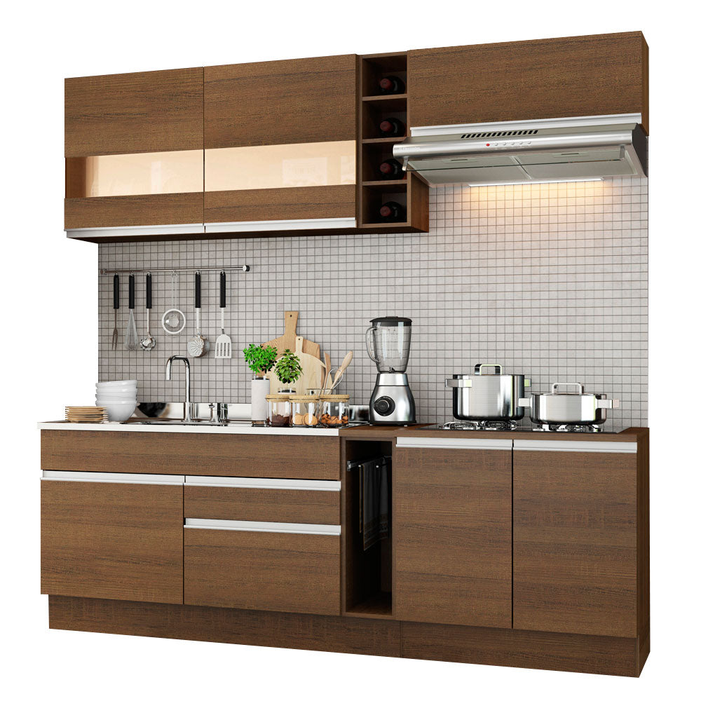 Cocina Integral Parma 2.20 Metros Marrón 02
