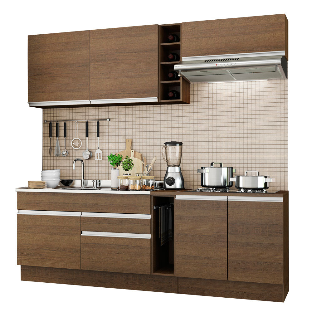Cocina Integral Parma 2.20 Metros Marrón 03