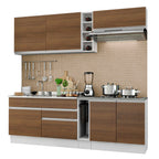 Cocina Integral Parma 2.20 Metros Blanco/Marrón 03