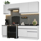 Cocina Integral Glamy 2.40 Metros Blanco 07